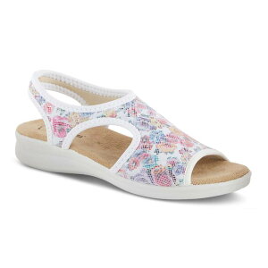 �t���N�T�X ���f�B�[�X �V���[�Y �T���_�� Flexus by Spring Step Nyaman Women'slingback Sandals White Multi �z���C�g