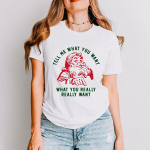 Simply Sage Market ���f�B�[�X �g�b�v�X T�V���c �O���t�B�b�N Simply Sage Marketell Me What You Want - Women'short Sleeve Graphic T-Shirt White �z���C�g