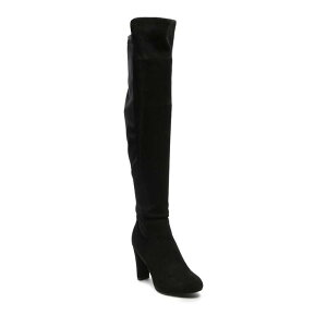 �����h�����O ���f�B�[�X �V���[�Y �u�[�c�E���C���u�[�c �q�[�� London Rag Fauna Women's Heeled Knee-High Boots Black �u���b�N