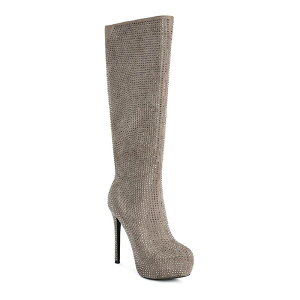 �����h�����O ���f�B�[�X �V���[�Y �u�[�c�E���C���u�[�c London Rag Nebula Diamante Women's Knee-High Boots Taupe �g�[�v