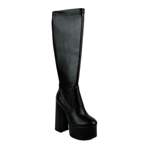 �����h�����O ���f�B�[�X �V���[�Y �u�[�c�E���C���u�[�c London Rag Coraline Women's Knee-High Boots Black �u���b�N