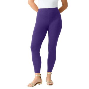 ���A�}���Y ���f�B�[�X �{�g���X �J�W���A���p���c �v���X�T�C�Y �g�[�� �A���N�� Roaman's Women's Plusize Tall Plusize Anklength Essential Stretch Legging Midnight Violet �o�C�I���b�g