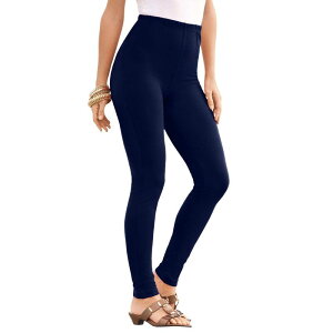 ���A�}���Y ���f�B�[�X �{�g���X �J�W���A���p���c �v���X�T�C�Y �g�[�� �A���N�� Roaman's Women's Plusize Tall Plusize Anklength Essential Stretch Legging Navy �l�C�r�[