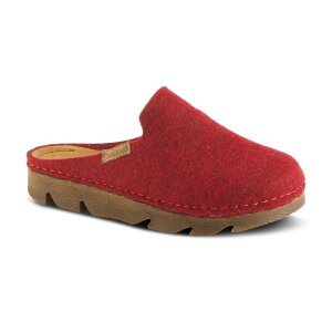 tNTX fB[X V[Y T_ Flexus by Spring Step Cloggish Women'slippers Red bh