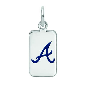 yz SA[g fB[X uXbgEoOEANbg ANZT[ LogoArt Sterling Silver Atlanta Braves Enameled Tag Pendant Sterling Silver
