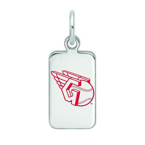 yz SA[g fB[X uXbgEoOEANbg ANZT[ LogoArt Sterling Silver Cleveland Guardians Enameled Tag Pendant Sterling Silver