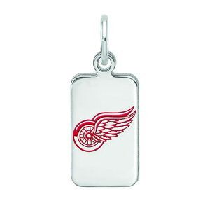 yz SA[g fB[X uXbgEoOEANbg ANZT[ LogoArt Sterling Silver Enamel Detroit Red Wings Tag Pendant Silver