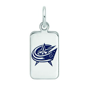 yz SA[g fB[X uXbgEoOEANbg ANZT[ LogoArt Sterling Silver Enamel Columbus Blue Jackets Tag Pendant Silver