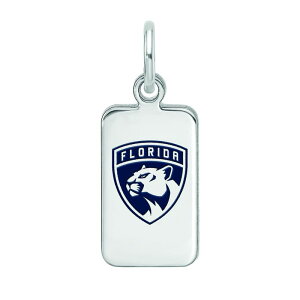 yz SA[g fB[X uXbgEoOEANbg ANZT[ LogoArt Sterling Silver Enamel Florida Panthers Tag Pendant Silver