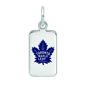yz SA[g fB[X uXbgEoOEANbg ANZT[ LogoArt Sterling Silver Enamel Toronoto Maple Leafs Tag Pendant Silver