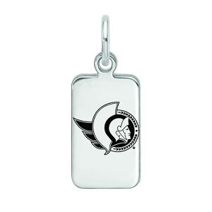 yz SA[g fB[X uXbgEoOEANbg ANZT[ LogoArt Sterling Silver Enamel Ottawa Senators Tag Pendant Silver
