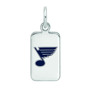 yz SA[g fB[X uXbgEoOEANbg ANZT[ LogoArt Sterling Silver Enamel St Louis Blues Tag Pendant Silver