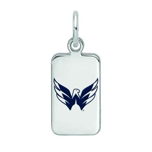 yz SA[g fB[X uXbgEoOEANbg ANZT[ LogoArt Sterling Silver Enamel Washington Capitals Tag Pendant Silver
