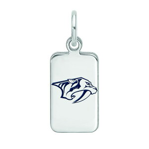 yz SA[g fB[X uXbgEoOEANbg ANZT[ LogoArt Sterling Silver Enamel Nashville Predators Tag Pendant Silver