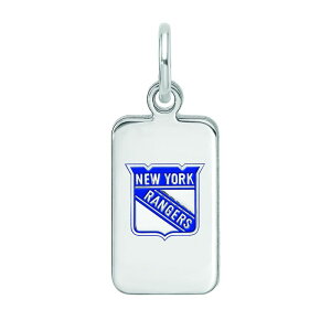 yz SA[g fB[X uXbgEoOEANbg ANZT[ LogoArt Sterling Silver Enamel New York Rangers Tag Pendant Silver