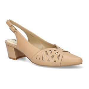 【送料無料】 イージーストリート レディース パンプス シューズ Easy Street Bizzy Women's Slingback Pumps Beige