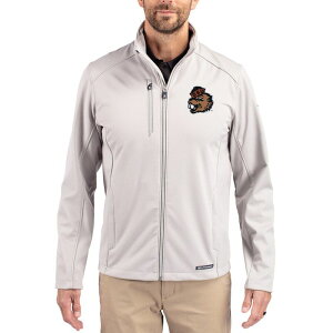 �J�b�^�[�A���h�o�b�N ���f�B�[�X �A�E�^�[ �W���P�b�g�E�u���]�� Men's Cutter & Buck Gray Oregon State Beavers Evokeco Softshell Recycled Full-Zip Jacket Ors Grey �O���[