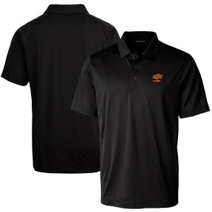 �J�b�^�[�A���h�o�b�N ���f�B�[�X �g�b�v�X T�V���c �|���V���c ���S Men's Cutter & Buck Black Oklahoma State Cowboys Alumni Logo Prospectextured Stretch Poloks Black �u���b�N