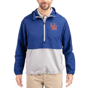 �J�b�^�[�A���h�o�b�N ���f�B�[�X �g�b�v�X T�V���c �W���P�b�g Men's Cutter & Buck Blue Ole Miss Rebels Charter Eco Recycled Half-Zip Anorak Jacket Ole Blue �u���[