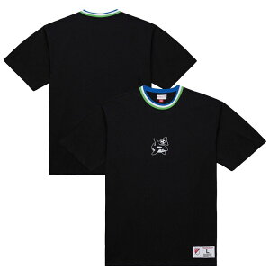 �~�b�`�F��&�l�X ���f�B�[�X �g�b�v�X T�V���c Mitchell & Ness Black Seattle Sounders FC Playmaker T-Shirt Snd Black �u���b�N