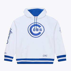 �~�b�`�F��&�l�X ���f�B�[�X �g�b�v�X T�V���c �t���[�X �p�[�J�[ Men's Mitchell & Ness White Chicago Cubs Cooperstown Collection Fleece Hoodie Cub White �z���C�g