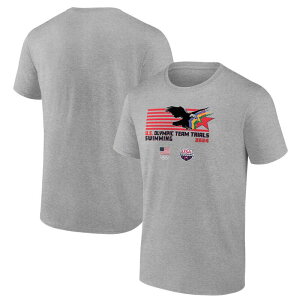 �A���u�����f�b�h ���f�B�[�X �g�b�v�X T�V���c Unbranded Men's Heather Gray USA Swimming 2024 U.S. Olympic Team Trials Freestyle Flight-Shirt Usa Grey �O���[