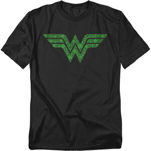 �A�j���L�����N�^�[ ���f�B�[�X �g�b�v�X T�V���c �g�[�� �O���t�B�b�N Licensed Character Big & Tall DComics Wonder Woman Shamrock Graphic Tee Black �u���b�N