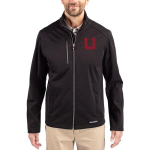 �J�b�^�[�A���h�o�b�N ���f�B�[�X �A�E�^�[ �W���P�b�g�E�u���]�� Men's Cutter & Buck Black Utah Utes Evokeco Softshell Recycled Full-Zip Jacket Ute Black �u���b�N