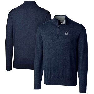 �J�b�^�[�A���h�o�b�N ���f�B�[�X �A�E�^�[ �j�b�g�E�Z�[�^�[ ���S Men's Cutter & Buck Navy Penn State Nittany Lions Alumni Logo Lakemontri-Blend Quarter-Zipullover Sweater Pst Navy �l�C�r�[