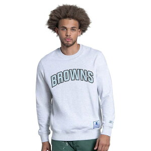 �X�^�[�^�[ ���f�B�[�X �g�b�v�X T�V���c �X�E�F�b�g �t���[�X Men'starter Ash Cleveland Browns Faceoffleece Sweatshirt Brn Black �u���b�N