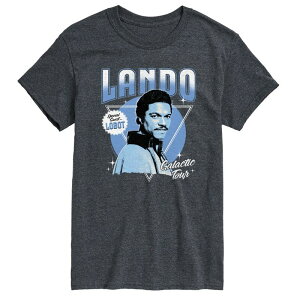 �X�^�[ �E�H�[�Y ���f�B�[�X �g�b�v�X T�V���c �g�[�� �O���t�B�b�N Big & Tall Star Wars Lando Galactic Tour Graphic Tee Heather Charcoal �`���R�[��
