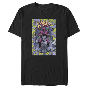�A�j���L�����N�^�[ ���f�B�[�X �g�b�v�X T�V���c �g�[�� �O���t�B�b�N Licensed Character Big & Tall Marvel X-Men Magneto's Power Graphic Tee Black �u���b�N