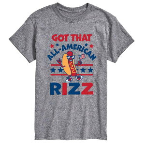 �A�j���L�����N�^�[ ���f�B�[�X �g�b�v�X T�V���c �g�[�� �O���t�B�b�N Licensed Character Big & Tall Gothat All-American Rizz Hotdographic Tee Athletic Heather �w�U�[