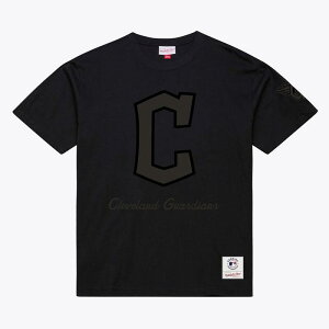 �~�b�`�F��&�l�X ���f�B�[�X �g�b�v�X T�V���c Men Mitchell & Ness Black Cleveland Guardians Cooperstown Collection Phantom T-Shirt Grd Black �u���b�N
