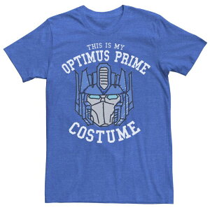 �A�j���L�����N�^�[ ���f�B�[�X �g�b�v�X T�V���c Licensed Character Men's Transformers Halloween This My Optimus Prime Costume Tee Royal Heather �w�U�[