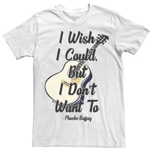 �A�j���L�����N�^�[ ���f�B�[�X �g�b�v�X T�V���c Licensed Character Men's Friends I Wish I Could But I Don't Wanto Phoebe Quotee White �z���C�g
