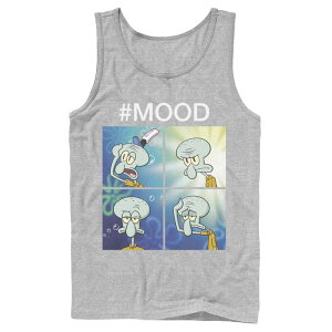 �j�R���f�I�� ���f�B�[�X �g�b�v�X T�V���c �p���c Men's Nickelodeon SpongeBob SquarePantsquidward Mood Tank Top Athletic Heather �w�U�[