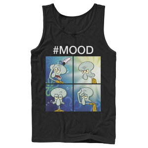 �j�R���f�I�� ���f�B�[�X �g�b�v�X T�V���c �p���c Men's Nickelodeon SpongeBob SquarePantsquidward Mood Tank Top Black �u���b�N