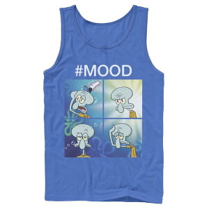 �j�R���f�I�� ���f�B�[�X �g�b�v�X T�V���c �p���c Men's Nickelodeon SpongeBob SquarePantsquidward Mood Tank Top Royal