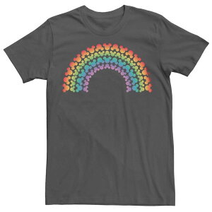 �f�B�Y�j�[ ���f�B�[�X �g�b�v�X T�V���c �~�j �O���t�B�b�N Disney's Mickey Mouse Men's Rainbow Mini Ears Collage Graphic Tee Charcoal �`���R�[��