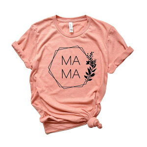 Simply Sage Market ���f�B�[�X �g�b�v�X T�V���c �t�����[�� �t�����[ �O���t�B�b�N Simply Sage Market Mama Floral Hexagon Short Sleeve Graphic Tee Sunset