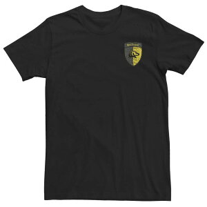 �A�j���L�����N�^�[ ���f�B�[�X �g�b�v�X T�V���c �g�[�� Licensed Character Big & Tall Harry Potter Hufflepuff Left Chest Badge Tee Black �u���b�N