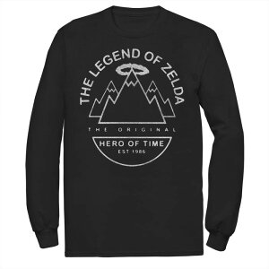 �A�j���L�����N�^�[ ���f�B�[�X �g�b�v�X T�V���c �g�[�� Licensed Character Big & Tall The Legend of Zelda Death Mountain Long Sleeve Black �u���b�N