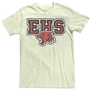 �f�B�Y�j�[ ���f�B�[�X �g�b�v�X T�V���c ���S �O���t�B�b�N Disney's High School Musical Men's East High School Wildcat Head Logo Graphic Tee Natural