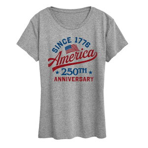 �A�j���L�����N�^�[ ���f�B�[�X �g�b�v�X T�V���c �O���t�B�b�N Licensed Character Women's America 250th Anniversary Graphic Tee Heather Gray �O���[