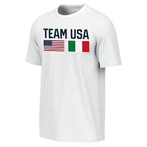 �A�E�^�[�X�^�b�t ���f�B�[�X �g�b�v�X T�V���c Men's Outerstuff Whiteam USA Milano Cortina 2026 Winter Olympics T-Shirt Usa White �z���C�g