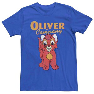 �f�B�Y�j�[ ���f�B�[�X �g�b�v�X T�V���c ���B���e�[�W Disney's Oliver and Company Vintage Oliver Poster Men's Tee Royal