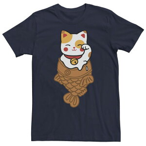 �A�j���L�����N�^�[ ���f�B�[�X �g�b�v�X T�V���c �O���t�B�b�N Licensed Character Men's Taiyakicecat Graphic Tee Royal