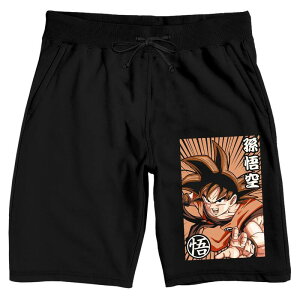 �A�j���L�����N�^�[ ���f�B�[�X �A���_�[�E�F�A �i�C�g�E�F�A �V���[�g�p���c Licensed Character Men's Dragon Ball Z Goku 9 Pajama Shorts Black �u���b�N
