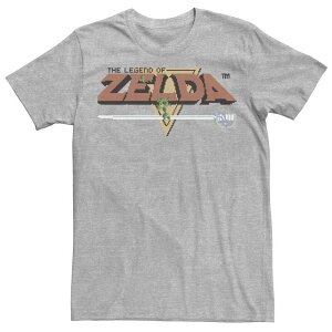 �A�j���L�����N�^�[ ���f�B�[�X �g�b�v�X T�V���c Licensed Character Men's Nintendo Zelda Classic NES 8bititle Screen Tee Athletic Heather �w�U�[